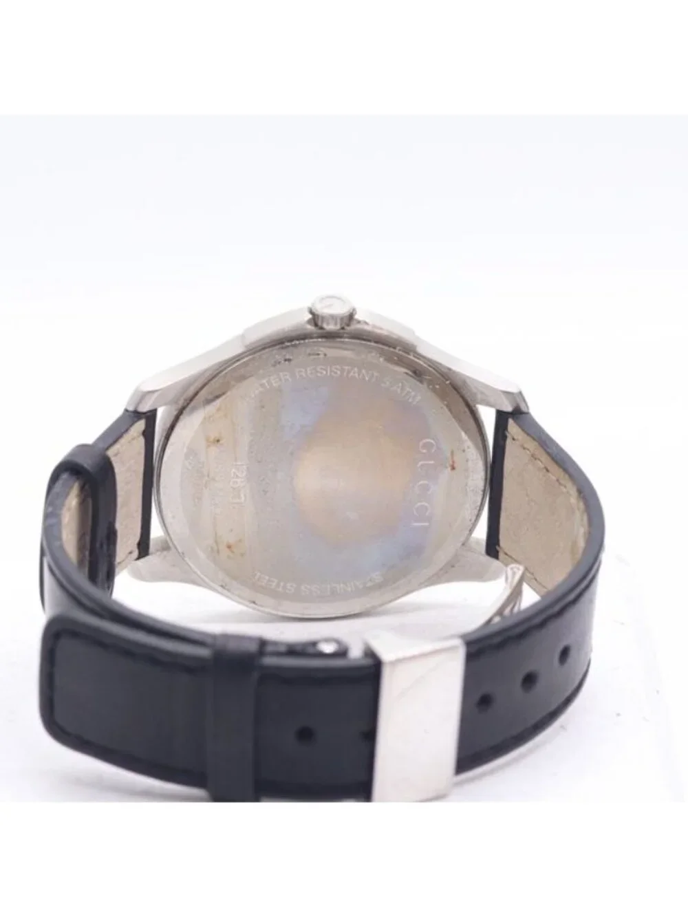 Gucci Timeless 126.3 Quartz Date Black Dial Watches Nam Watch